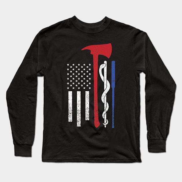 First responders Long Sleeve T-Shirt by Litho